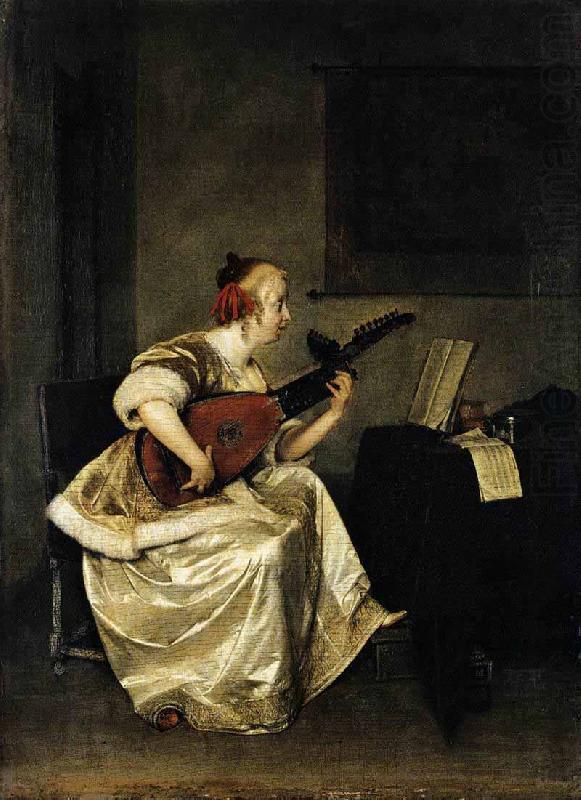 Gerard ter Borch the Younger The Lute Player china oil painting image